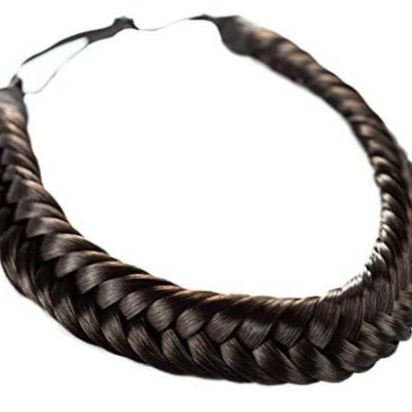 Madison Braids MB Fishtail Black (can fit light brown) NIB main image 4
